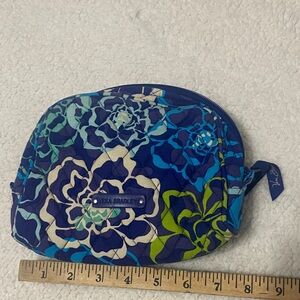 Vera Bradley Blue and Green Floral Pouch